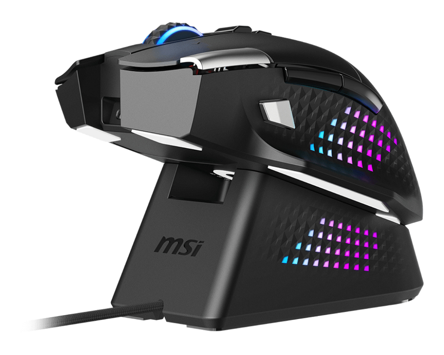 MSI S12-4301370-CLA mouse Gaming Right-hand RF Wireless + Bluetooth + USB Type-A Optical 26000 DPI - Image 2