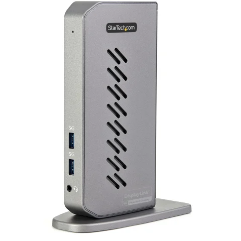 StarTech.com USB-C USB-A Dock - Hybrid Universal USB 3.0 Docking Station for USB-C or USB-A Laptop - Dual Monitor 4K 60H