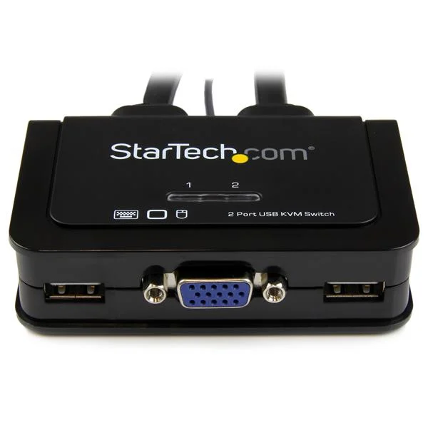 StarTech.com 2 Port USB VGA Cable KVM Switch - USB Powered with Remote Switch - Image 2