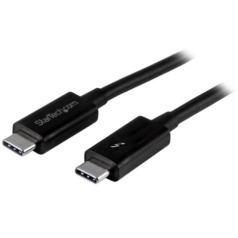 StarTech.com 3.3ft (1m) Thunderbolt 3 Cable, 20Gbps, 100W PD, 4K, Thunderbolt Certified, Compatible with Thunderbolt 4/U