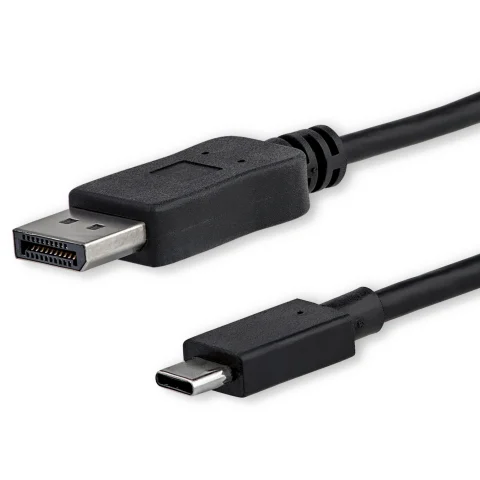 StarTech.com 6ft (1.8m) USB C to DisplayPort 1.2 Cable 4K 60Hz - USB-C to DisplayPort Adapter Cable HBR2 - USB Type-C DP