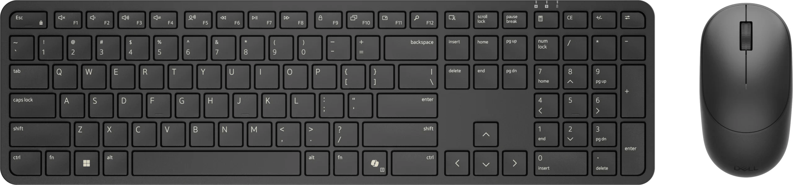 DELL Pro 5 KM526 keyboard Mouse included Home/Office RF Wireless QWERTY UK English Black