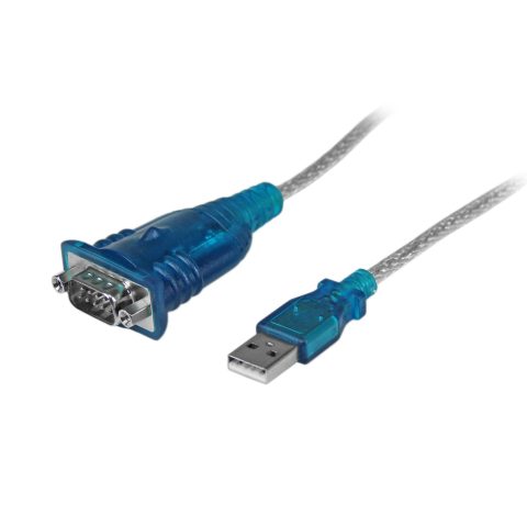 StarTech.com 17in (43cm) 1-Port USB to Serial Adapter Cable, USB-A to DB9 RS232, USB to RS232 Adapter, Prolific Chipset