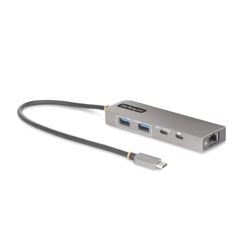 StarTech.com 3-Port USB-C Hub with 2.5 Gbps Ethernet and 100W Power Delivery Pass-Through Port, USB 3.2 10Gbps, 2x USB-A