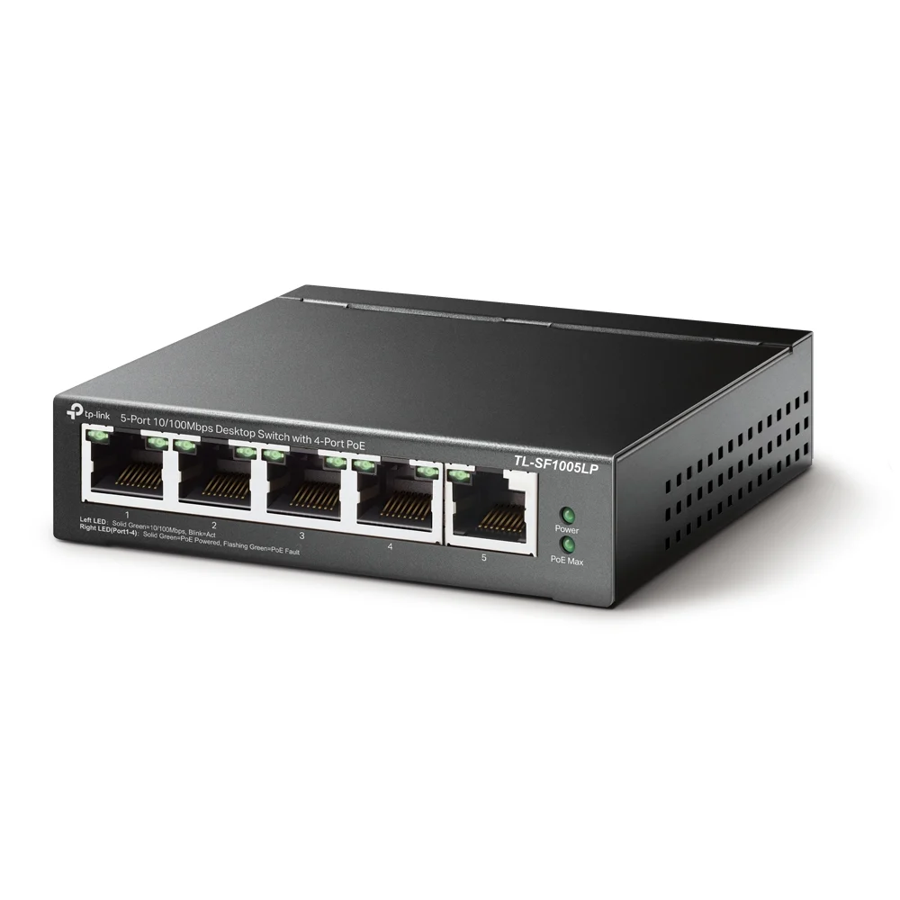 TP-Link 5-Port 10/100Mbps Desktop Switch with 4-Port PoE - Image 2