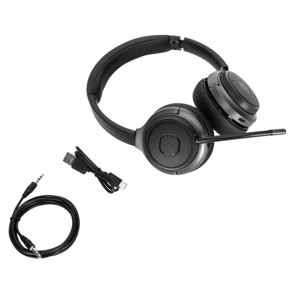 Targus AEH104GL headphones/headset Wired & Wireless Head-band Calls/Music USB Type-C Bluetooth Black - Image 2