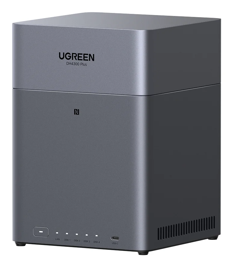 Ugreen DH4300 Plus NAS Mini Tower 8 GB LPPDDR4X UGOS Pro Grey