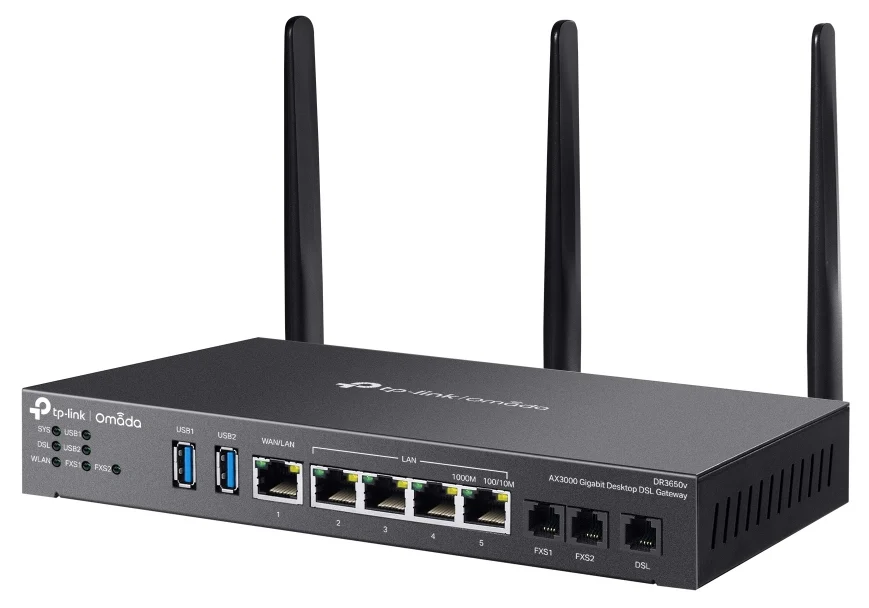TP-Link Omada DR3220v-4G wireless router Gigabit Ethernet Dual-band (2.4 GHz / 5 GHz) Black - Image 3