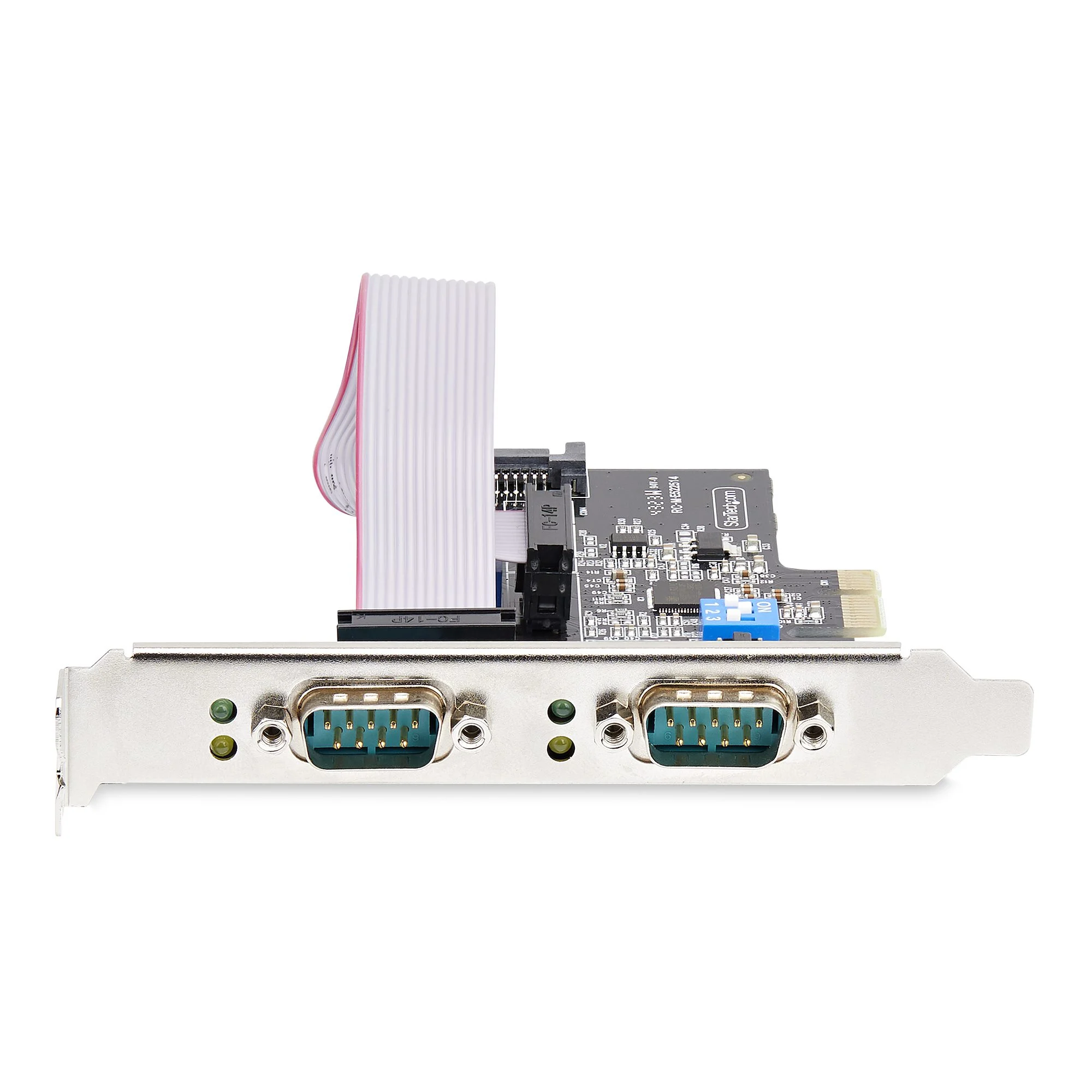 StarTech.com 2-Port Serial PCIe Card, Dual-Port PCI Express to RS232/RS422/RS485 (DB9) Serial Card, Low-Profile Brackets - Image 3