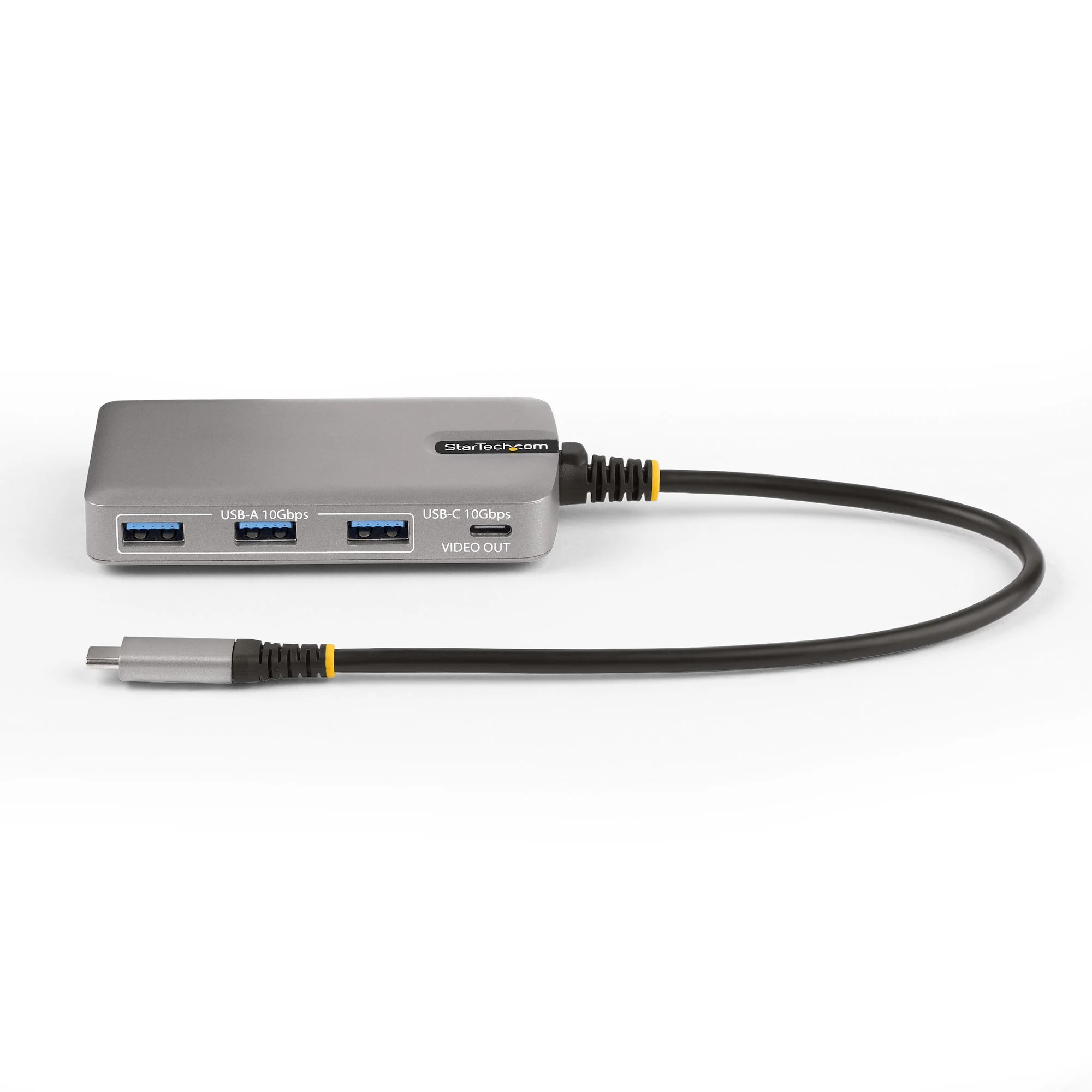 StarTech.com 4-Port USB-C Hub with USB-C DP Alt Mode Video Output 4K 60Hz - 3x USB-A, 1x USB Type-C, 100W Power Delivery - Image 3