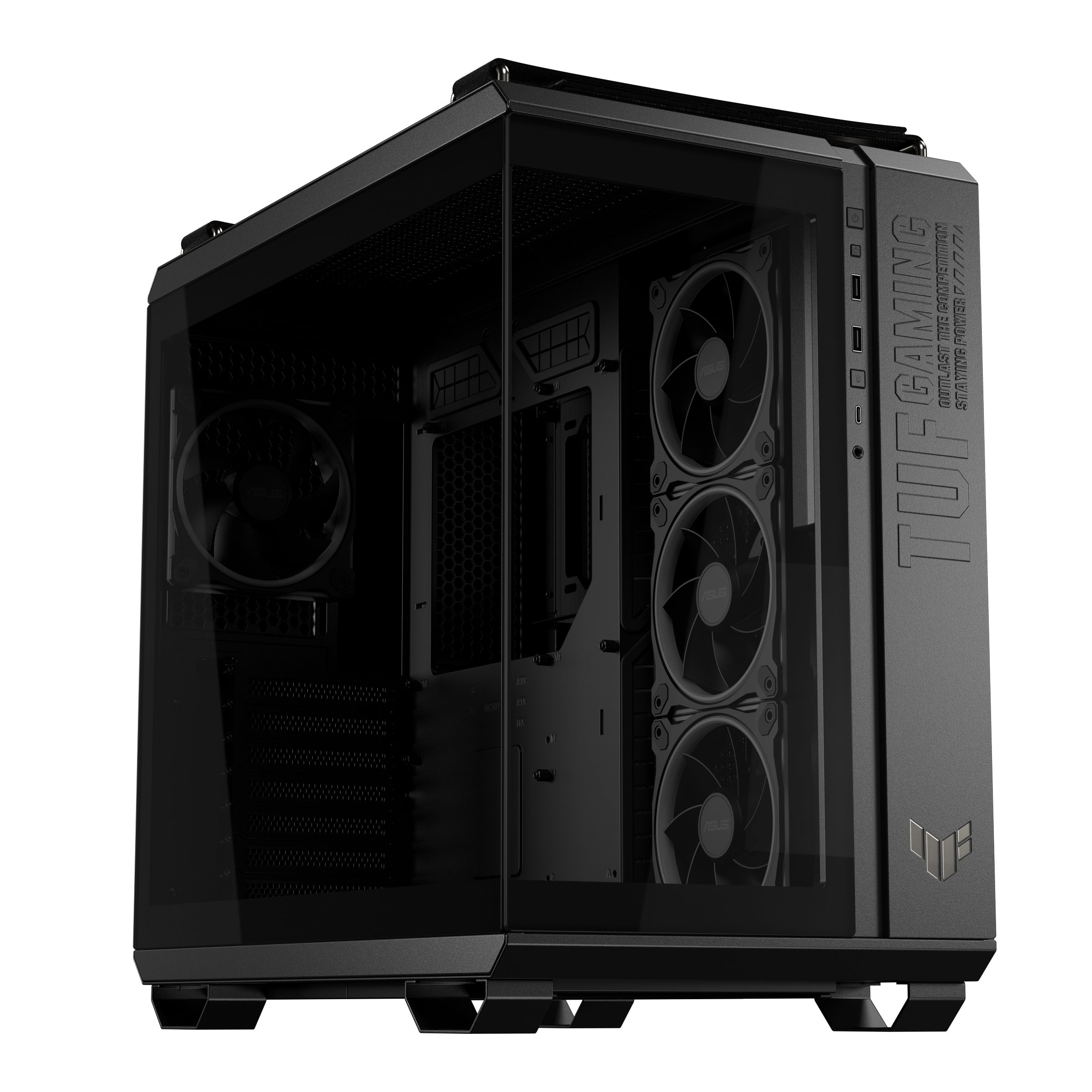ASUS TUF GAMING GT502 Horizon TG ARGB Black Midi Tower - Image 2