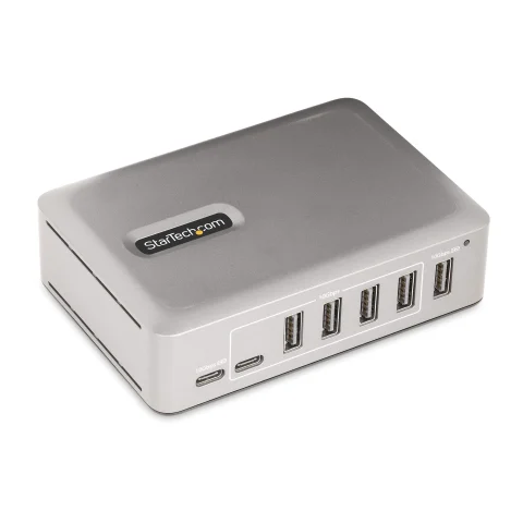 StarTech.com 7-Port USB-C Hub - 5x USB-A + 2x USB-C - Self-Powered w/65W Power Supply - USB 3.1 10Gbps - Desktop/Laptop