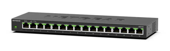 NETGEAR GS316 Unmanaged L2 Gigabit Ethernet (10/100/1000) Black - Image 3