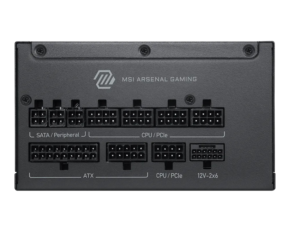 MSI MAG A1200PLS PCIE5 power supply unit 1200 W 20+4 pin ATX ATX Black - Image 2