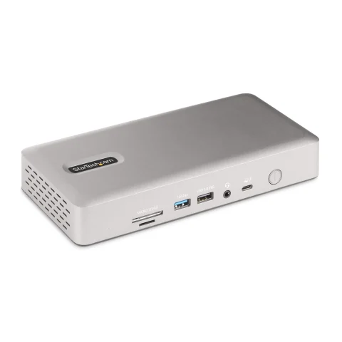StarTech.com Universal USB4 & Thunderbolt 4 Docking Station, Quad Display on Windows, Dual Display on MacBook, HDMI DP D