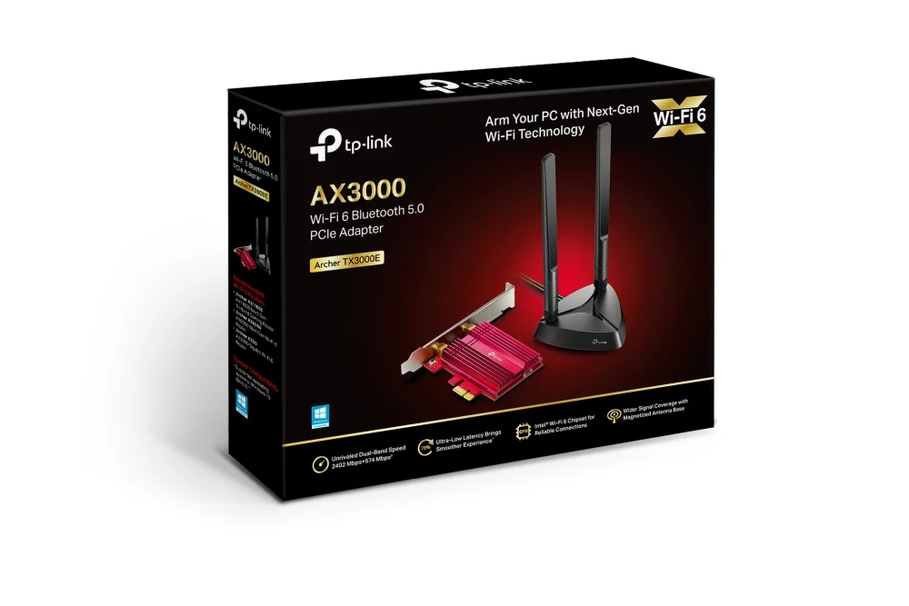 TP-Link AX3000 Wi-Fi 6 Bluetooth 5.0 PCIe Adapter - Image 3