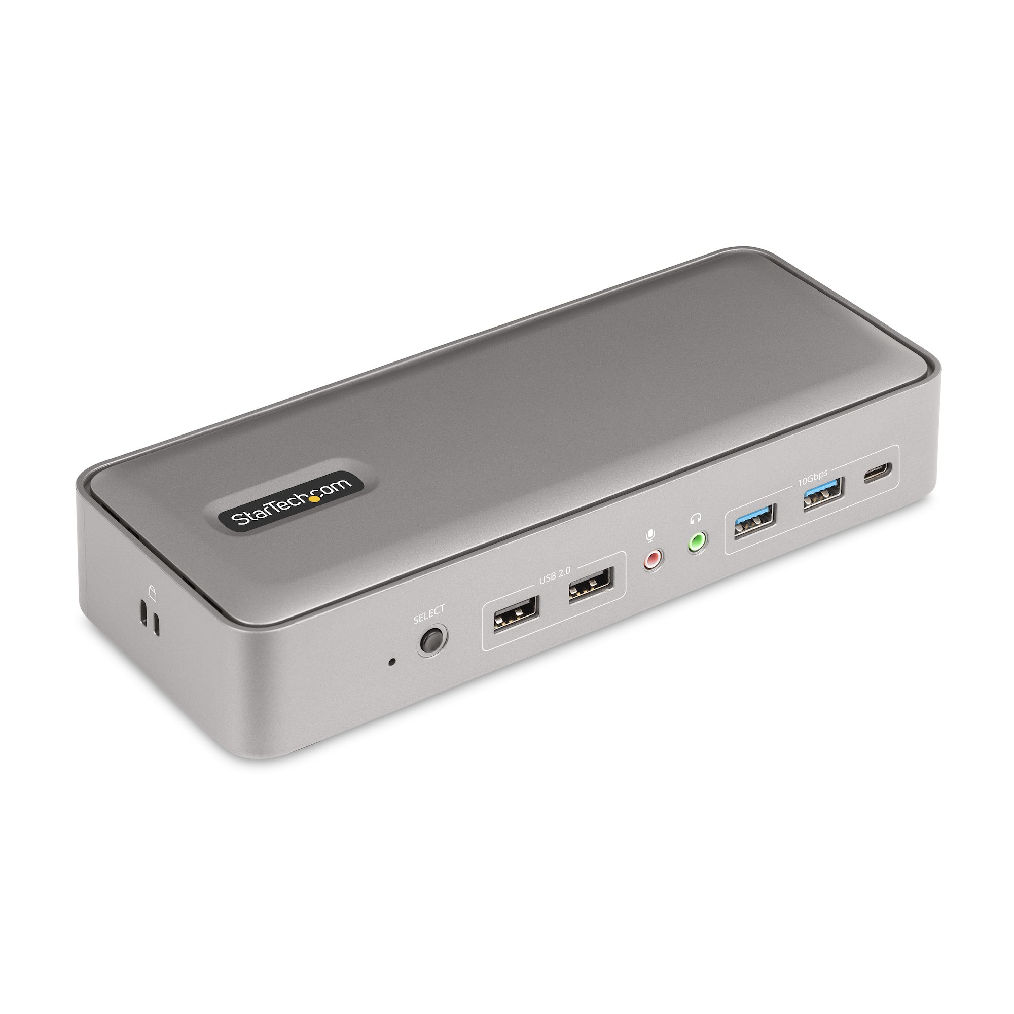 StarTech.com Dual-Laptop USB-C KVM Docking Station, Dual Monitor 4K 60Hz DisplayPort Dock, 5-Port USB Hub, GbE, 90W/45W