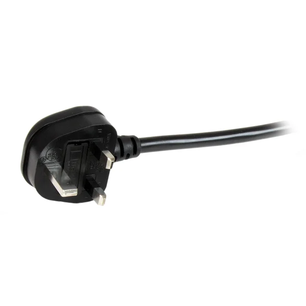 StarTech.com 6ft (2m) UK Computer Power Cable, 16AWG, BS 1363 to C19, 13A 250V, Black Replacement AC Power Cord, UK Powe - Image 2