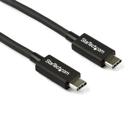 StarTech.com 2.6ft (80cm) Thunderbolt 3 Cable, 40Gbps, 100W PD, 4K/5K, Thunderbolt Certified, Compatible with Thunderbol