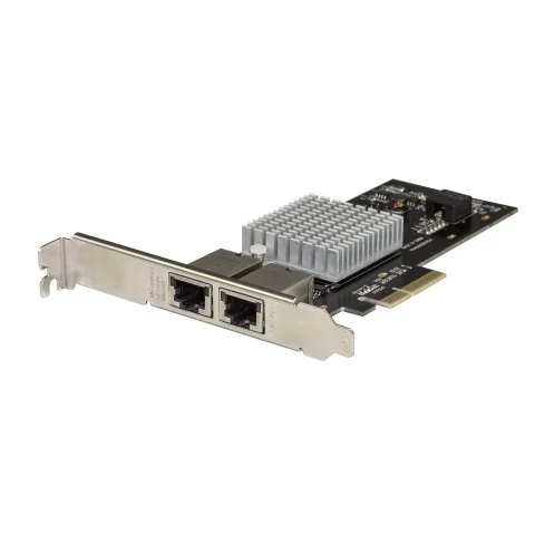 StarTech.com Dual Port 10G PCIe Network Adapter Card - Intel-X550AT 10GBASE-T & NBASE-T PCI Express Network Interface Ad