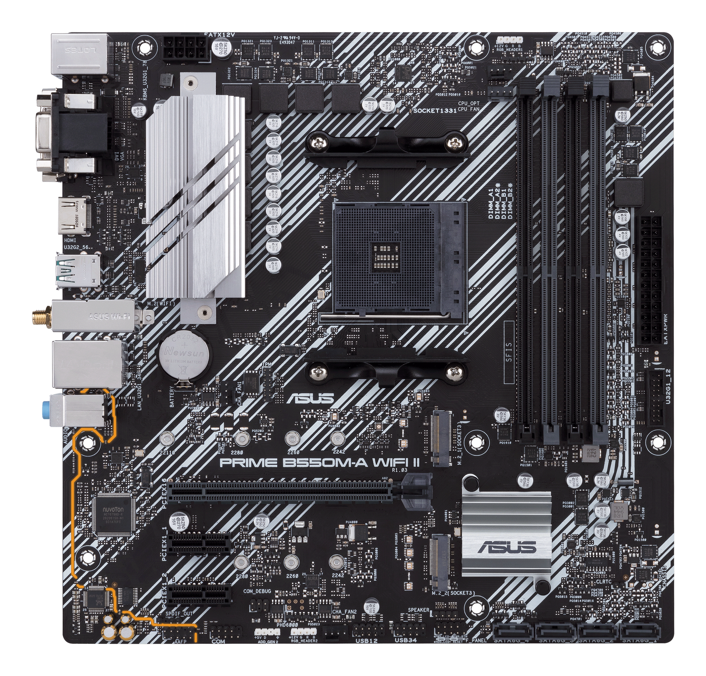 ASUS PRIME B550M-A WIFI II AMD B550 Socket AM4 micro ATX - Image 2