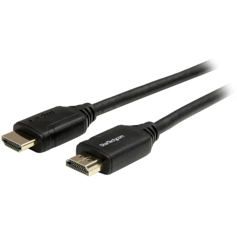 StarTech.com 6ft (2m) Premium Certified HDMI 2.0 Cable with Ethernet - High Speed Ultra HD 4K 60Hz HDMI Cable HDR10 - HD