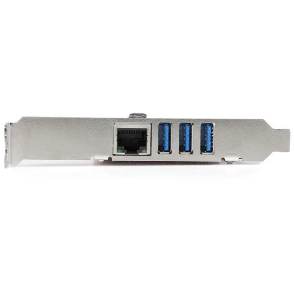 StarTech.com 3-Port PCI Express USB 3.0 Card + Gigabit Ethernet - 5Gbps - TAA - Image 3