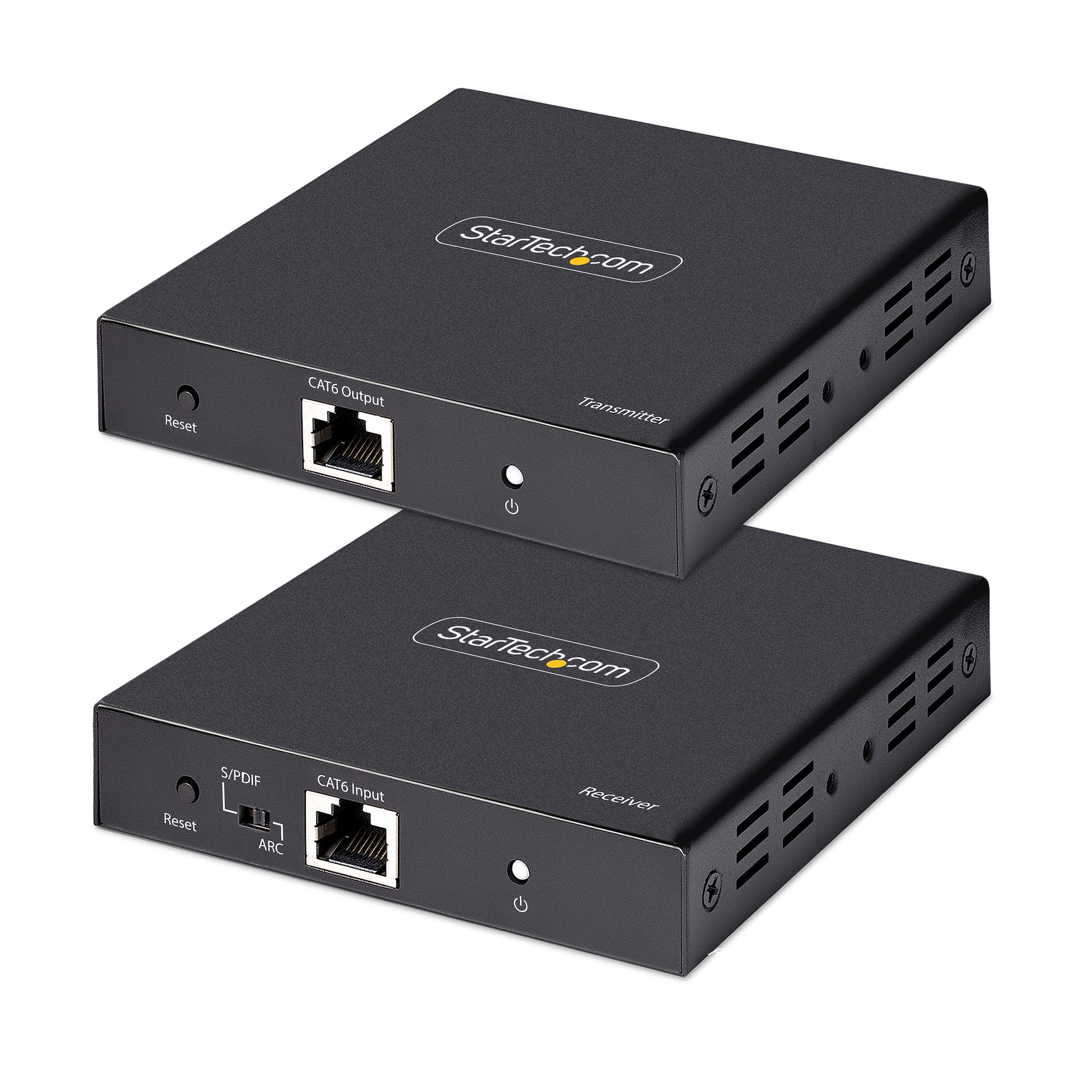 StarTech.com 4K HDMI Extender Over CAT5/CAT6 Cable, 4K 60Hz HDR Video Extender Up to 230ft (70m), HDMI Over Ethernet Cab