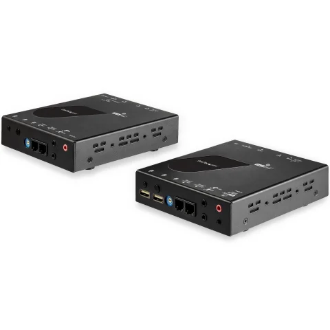 StarTech.com HDMI KVM Extender over IP Network - 4K 30Hz HDMI 2.0 and USB over IP LAN or Cat5e/Cat6 Ethernet Cable (100m