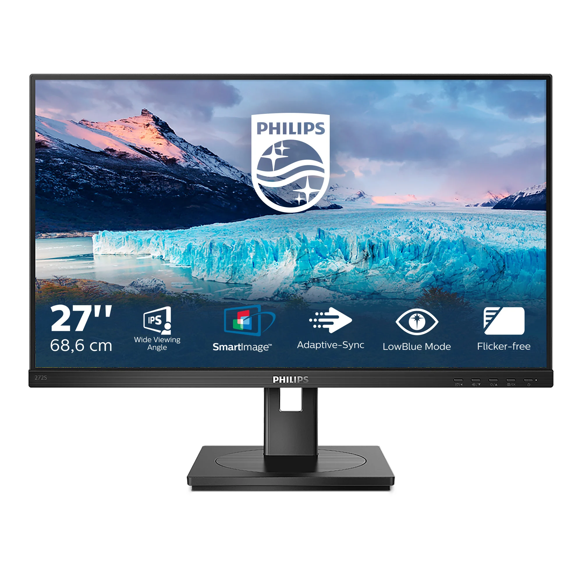 Philips S Line 272S1AE/00 computer monitor 68.6 cm (27") 1920 x 1080 pixels Full HD LCD Black - Image 2