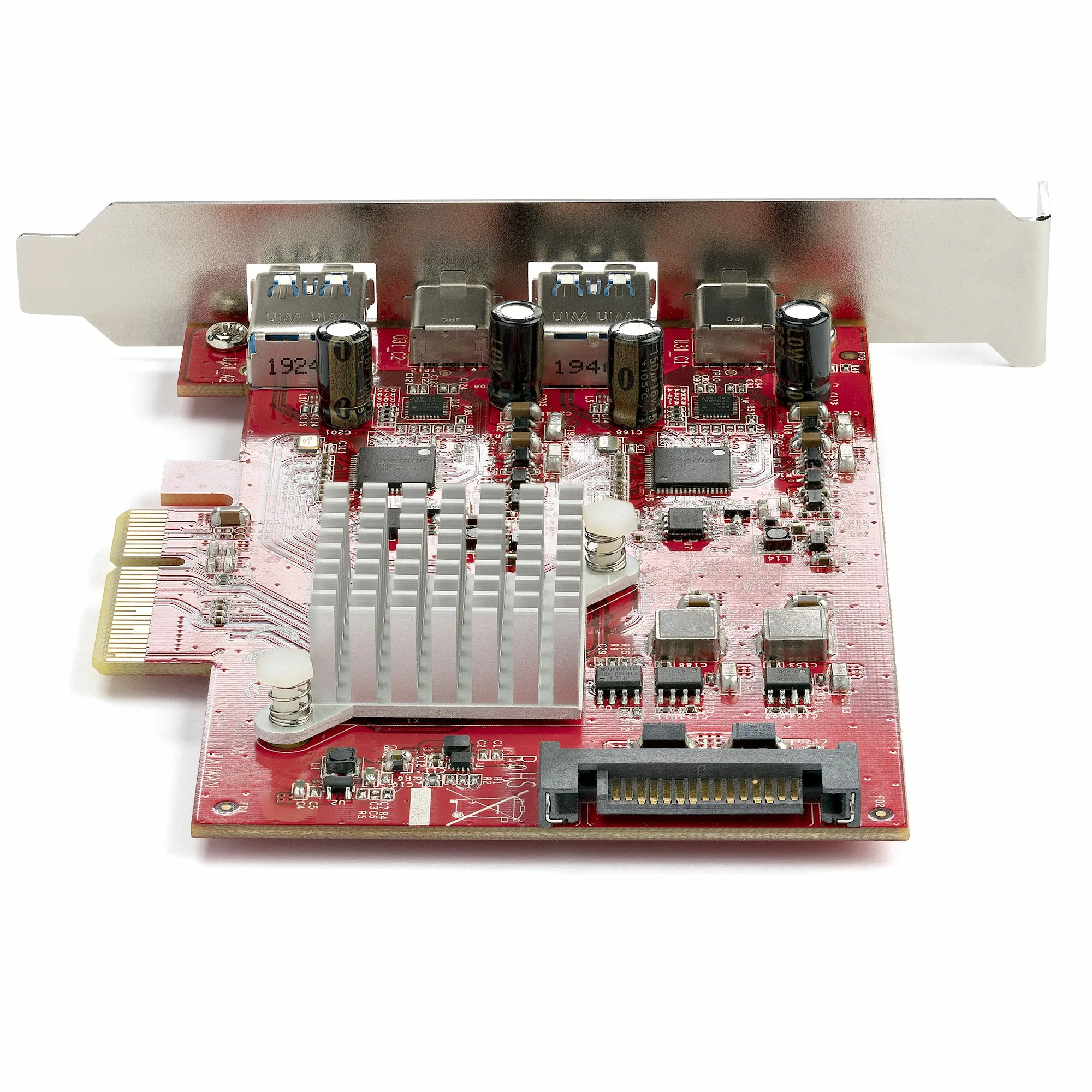 StarTech.com 4-Port USB PCIe Card - 10Gbps USB PCI Express Expansion Card w/ 2 Controllers - 2x USB-C & 2x USB-A ports ( - Image 2