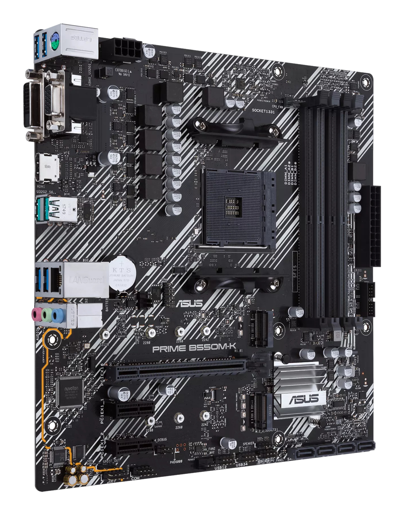 ASUS PRIME B550M-K AMD B550 Socket AM4 micro ATX - Image 2