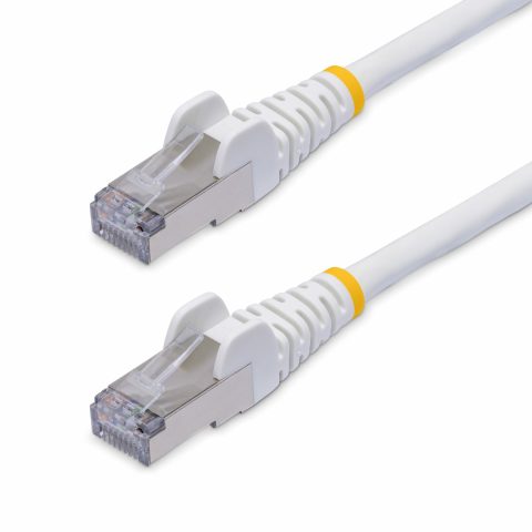StarTech.com 12m White CAT8 Ethernet Cable, Snagless RJ45, 25G/40G, 2000MHz, 100W PoE++, S/FTP, 26AWG Pure Bare Copper W