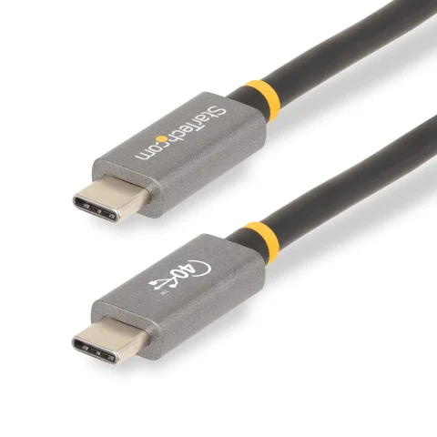 StarTech.com 3ft (1m) USB4 Cable 40Gbps, 100W (5A) Power Delivery, 8K 120Hz / 4K 240Hz DP Alt Mode, USB-IF Certified USB