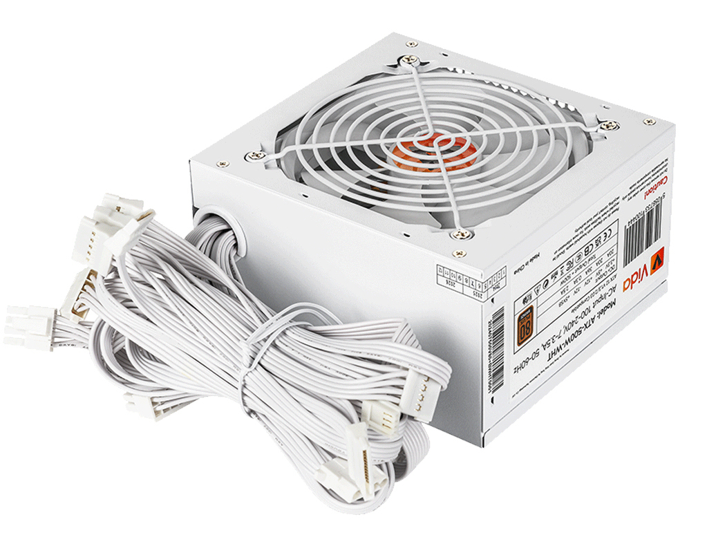 VIDA ATX-500W-WHT power supply unit 20+4 pin ATX White - Image 2
