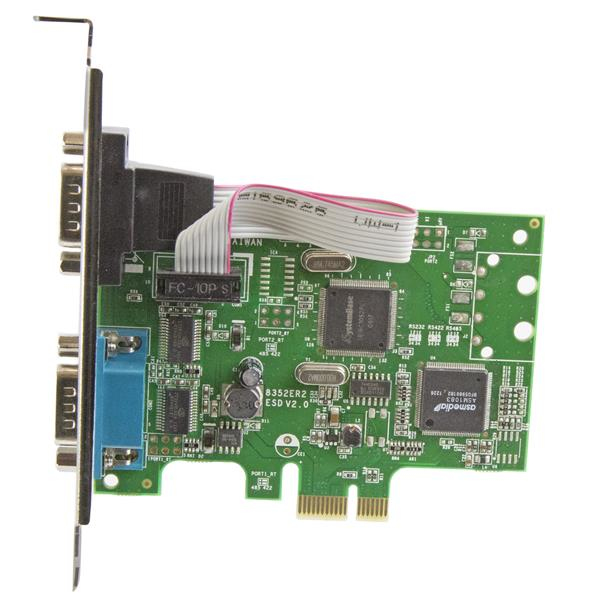 StarTech.com 2-Port PCI Express Serial Card with 16C1050 UART - RS232 - TAA - Image 2