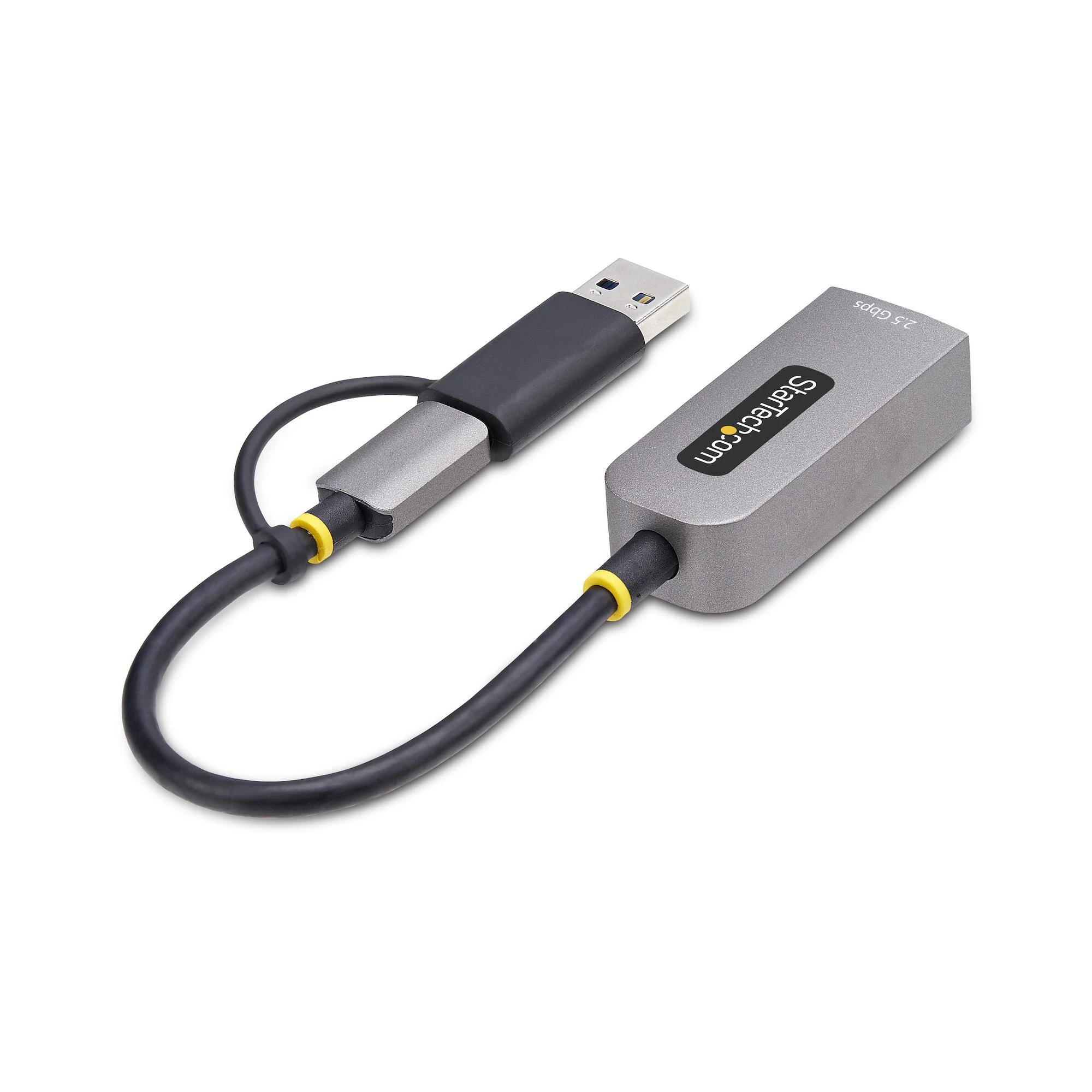 StarTech.com 2.5GbE USB-C to Ethernet Adapter with USB-A Converter, NBASE-T NIC, USB 3.0 Type-C 2.5/1G Multi Speed Netwo - Image 3