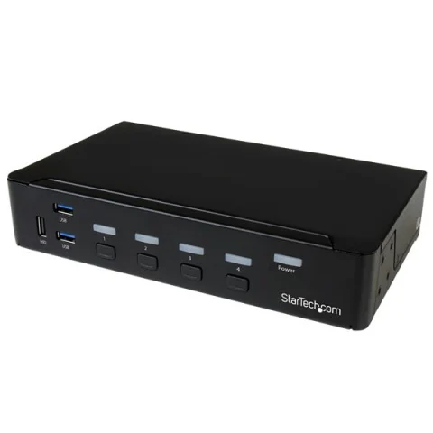 StarTech.com 4-Port DisplayPort KVM Switch - USB 3.0 - 4K 30Hz - TAA