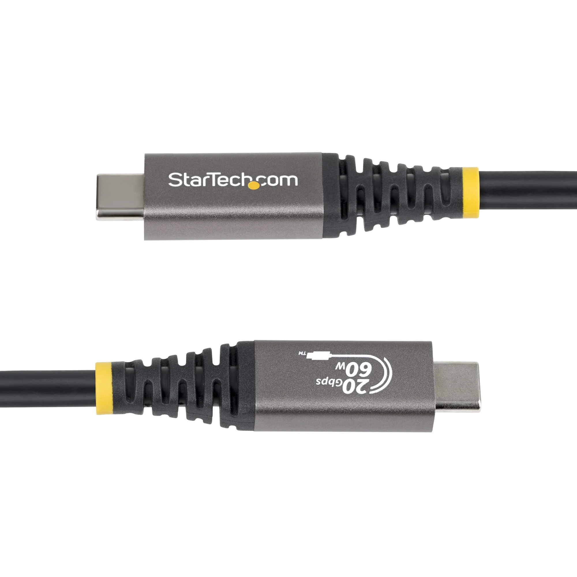 StarTech.com 3m (10ft) USB4 Cable, 20Gbps, USB-IF Certified USB-C Cable, 60W PD, 4K 120Hz DP 2.1, TPE Jacket, Black USB- - Image 3