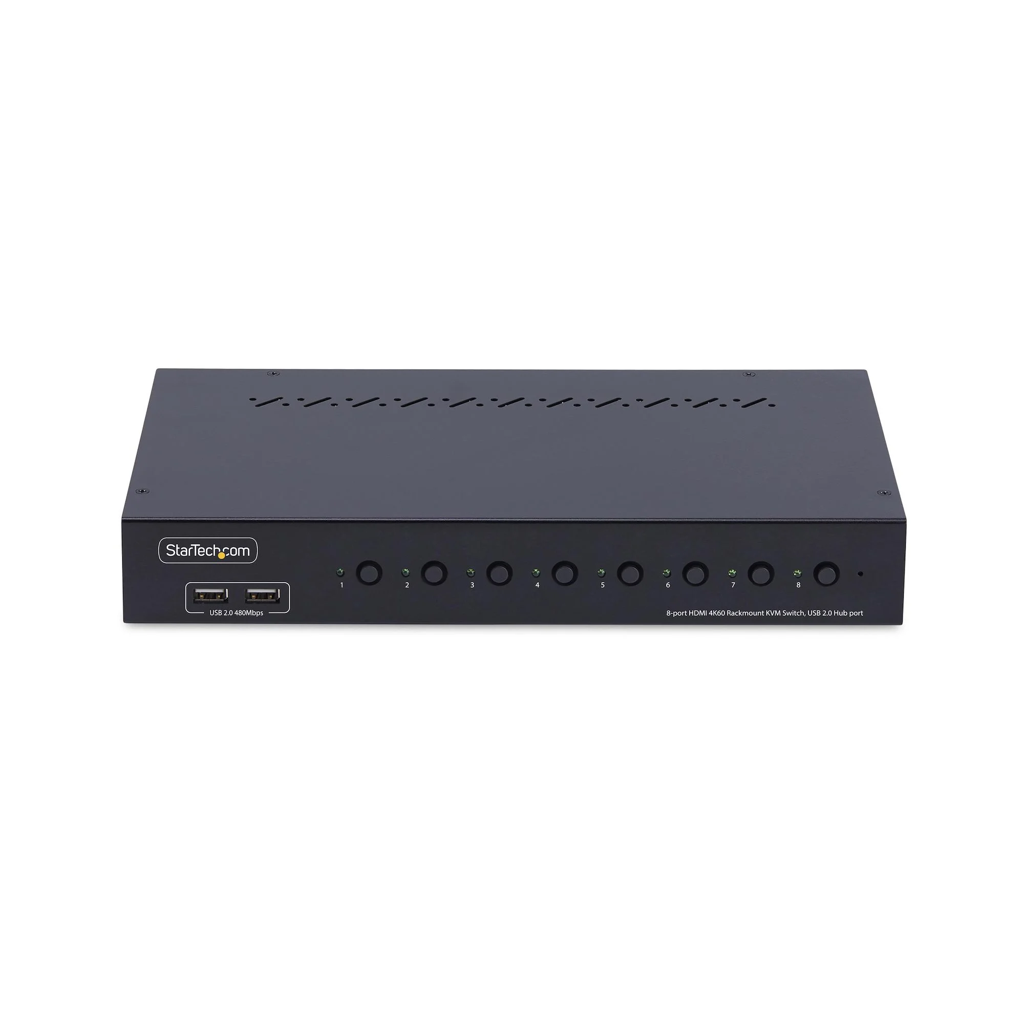 StarTech.com 8-Port HDMI KVM Switch with 1U Rack Mount Kit, 4K 60Hz HDMI 2.0, Push-Button & Hotkey Switching, 4-Port USB - Image 3