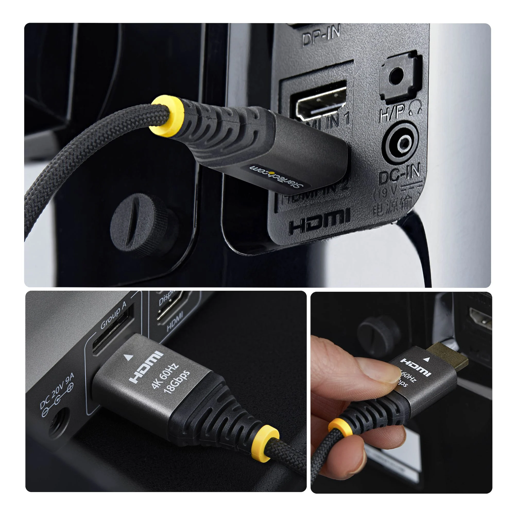 StarTech.com 2m (6ft) Premium Certified High Speed HDMI Cable, Ultra Flexible HDMI Cable, 4K 60Hz/1440p 144Hz w/HDR10/AR - Image 2