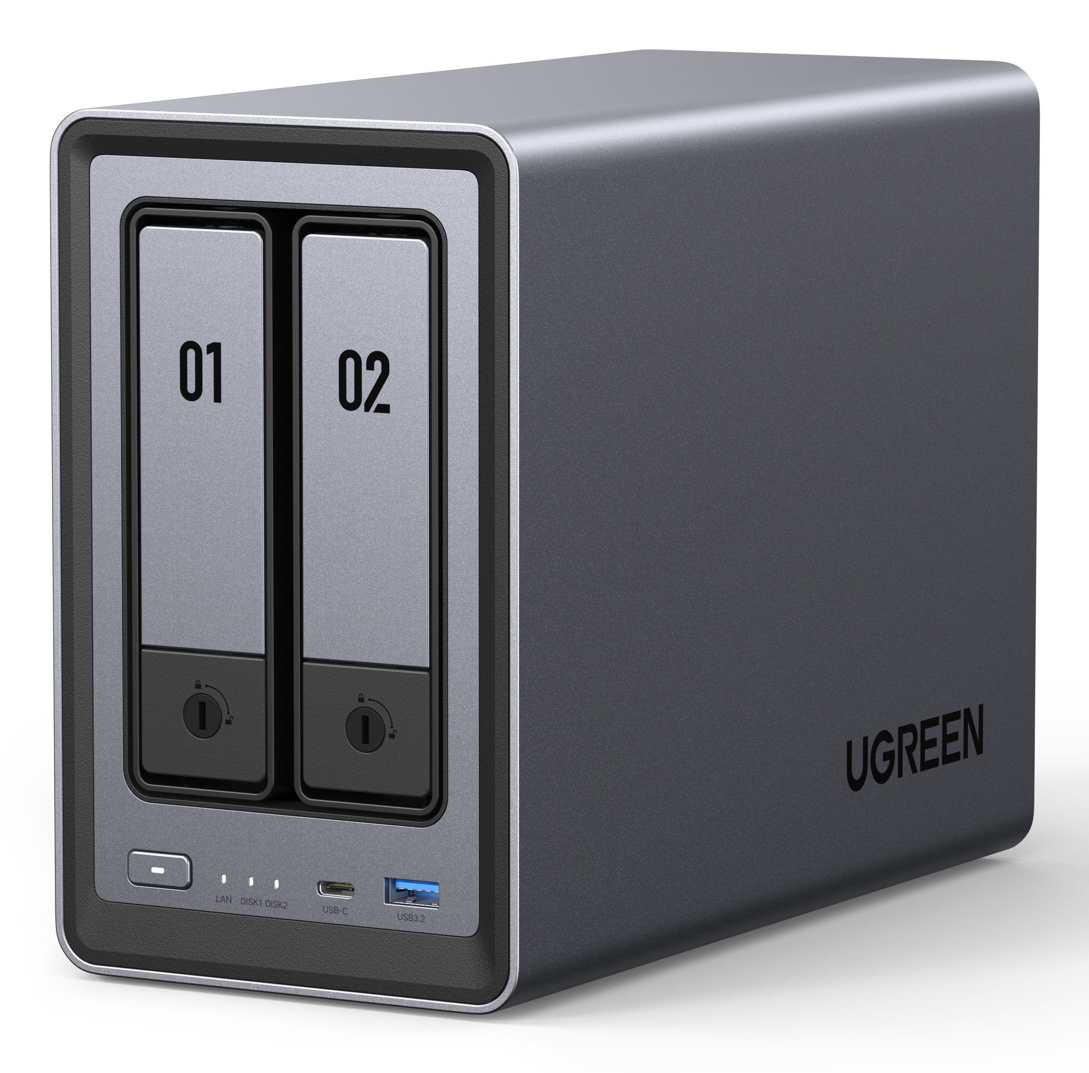 Ugreen NASync DXP2800 NAS Desktop Intel® N N100 8 GB DDR5 0 TB UGOS Pro Aluminium - Image 3