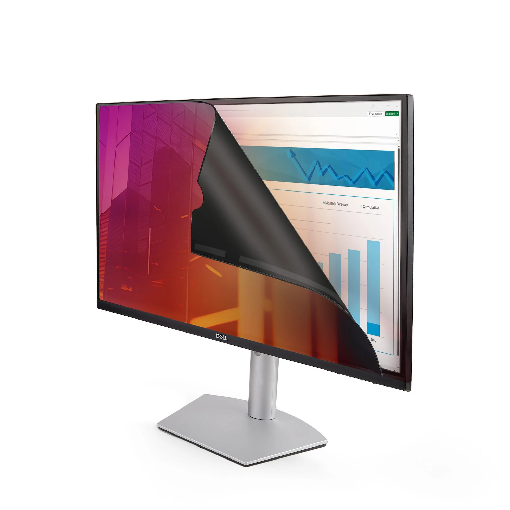 StarTech.com 24-inch 16:9 Gold Monitor Privacy Screen, Reversible Filter w/Enhanced Privacy, Glossy Computer Security Fi - Image 3