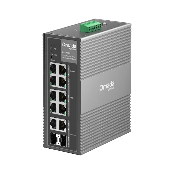 TP-Link Omada 10-Port Gigabit Industrial Easy Managed Switch with 6-Port PoE+ and 2-Port PoE++ - Image 3