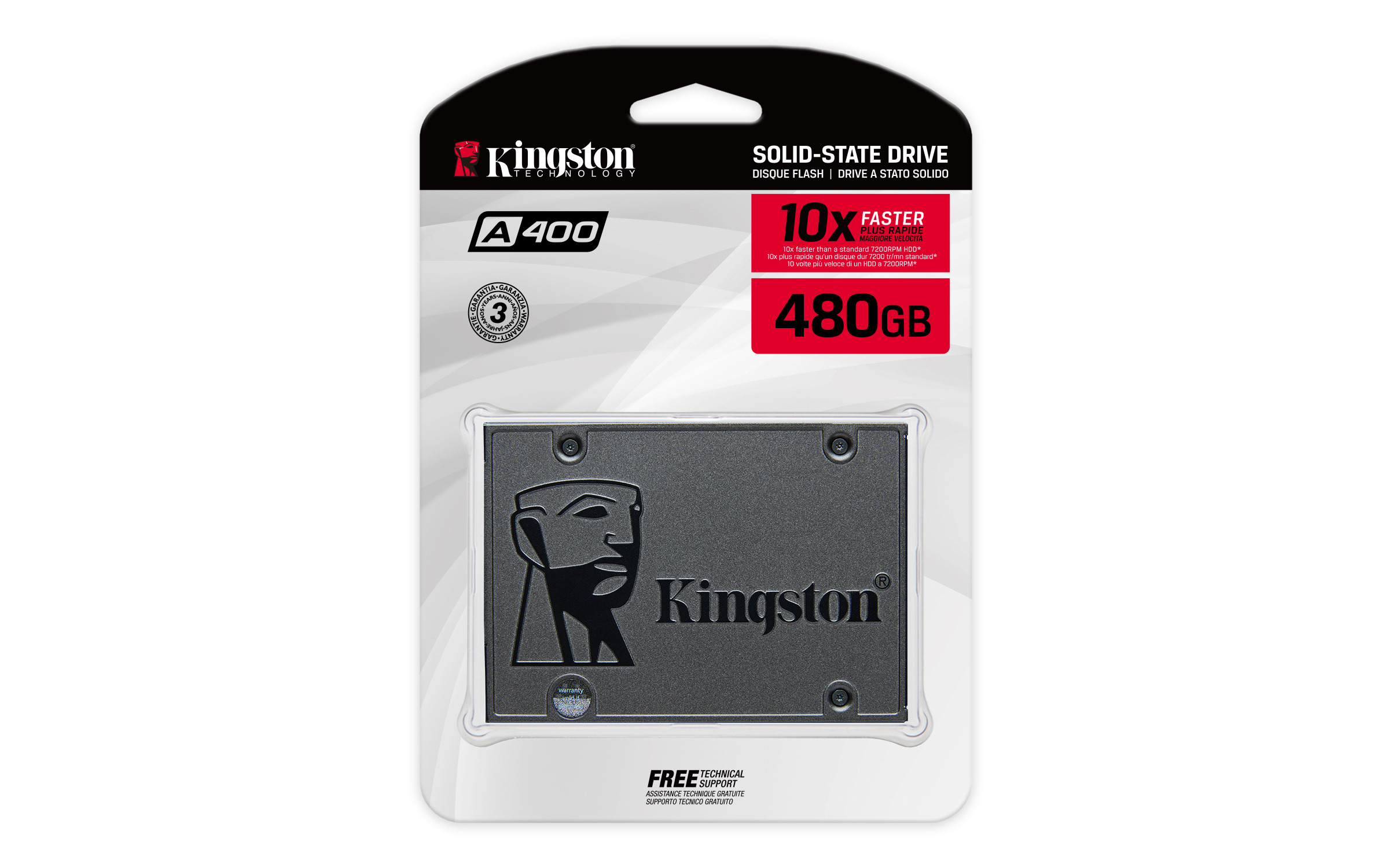 Kingston Technology A400 480 GB 2.5" Serial ATA III TLC - Image 3
