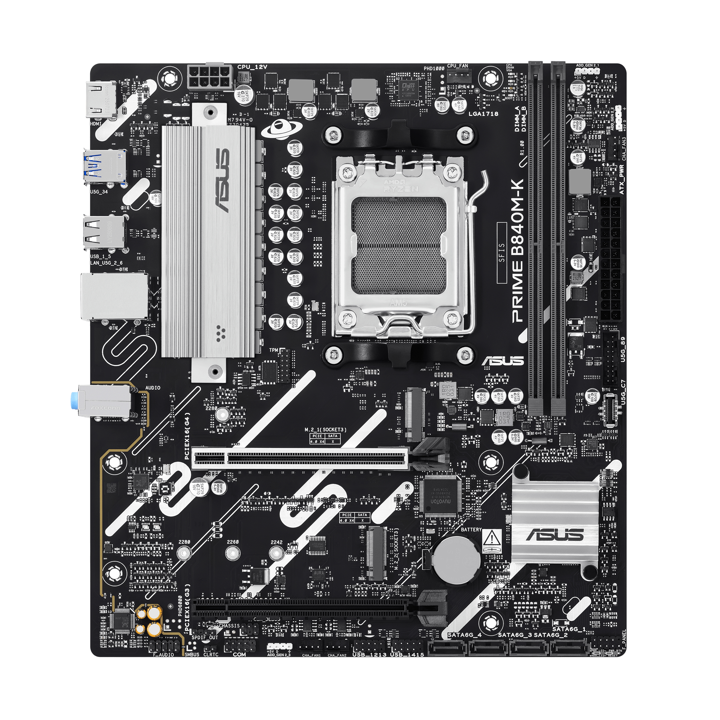 ASUS PRIME B840M-K AMD B840 Socket AM5 micro ATX - Image 2