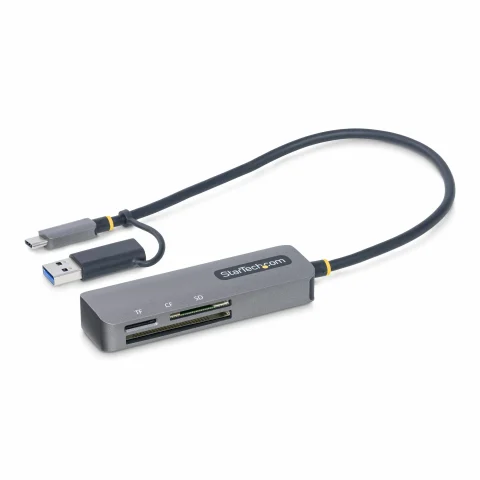 StarTech.com USB 3.0 Multi-Media Memory Card Reader, SD/microSD/CompactFlash Card Reader, Portable USB 5Gbps Card Adapte