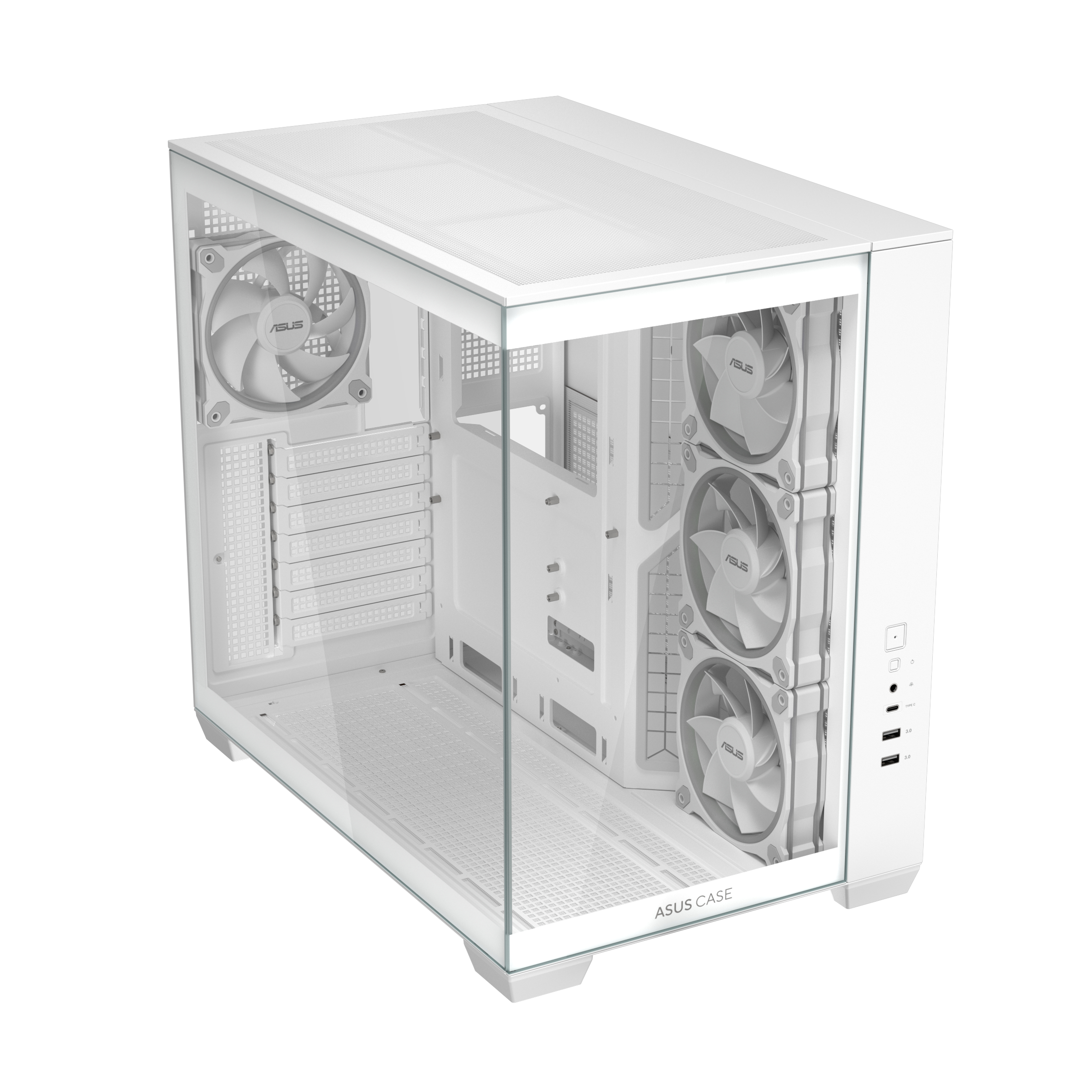 ASUS A32 Plus TG ARGB White Midi Tower - Image 3