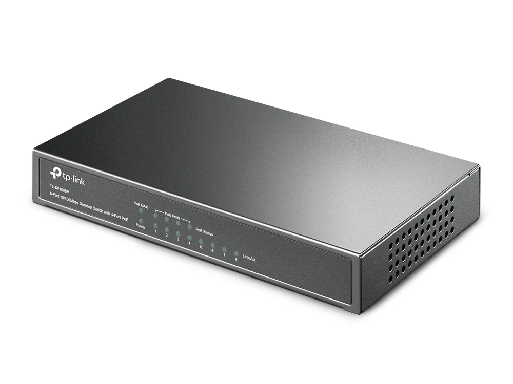 TP-Link TL-SF1008P network switch Unmanaged Fast Ethernet (10/100) Power over Ethernet (PoE) Olive - Image 3