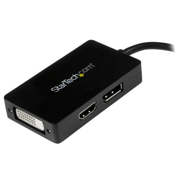 StarTech.com Travel A/V adapter: 3-in-1 Mini DisplayPort to DisplayPort DVI or HDMI converter - Image 2